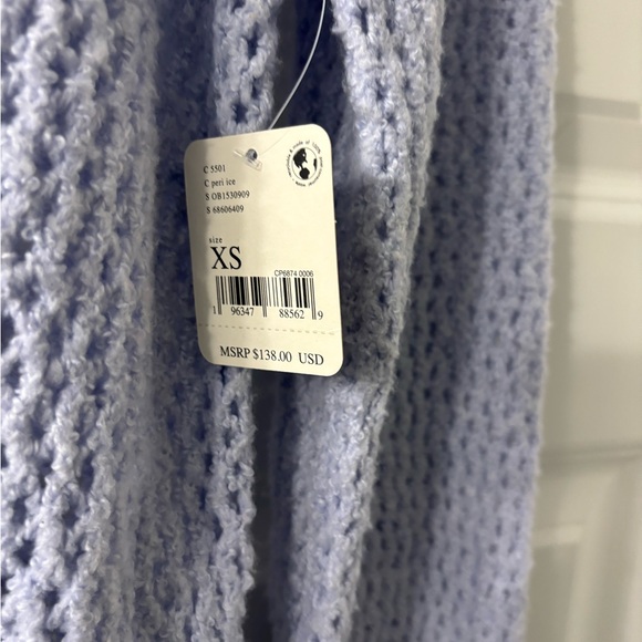 NWT $138 Free People Peri Ice Care Snowdrift Pullover Sweater Size XS - Picture 5 of 8